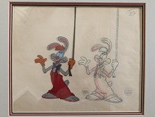 Disney Roger Rabbit Mickey's 60th Birthday Special 1988 Prod. Cel and Drawing picture