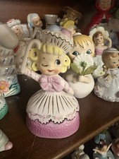 Vintage Enesco Sweet Shoppe Pink Girl Figurine READ picture