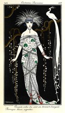 Vintage Art Deco Poster by George Barbier - 1914 Costumes Parisiens 🌟 - 24x36” picture