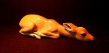 Vintage USSR Russian Made Lomonosov Imperial Porcelain Lying Doe Deer Figurine picture