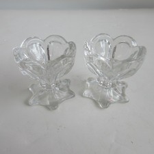 EAPG Fostoria Lucerne #1515 Set Of 2 Open Salt Cellar With Star Foot picture