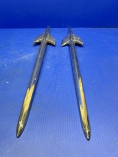 ORIGINAL 1955 1956 1957 CHEVROLET FRONT FENDER ORNAMENTS  ------READ DESCRIPTION picture