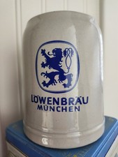 LOWENBRAU MUNCHEN Stoneware Beer Stein Mug. Excellent Condition Germany πΊ picture