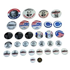 Vintage John Connally 1980 Presidential Campaign Pinback Buttons Lot 32 picture