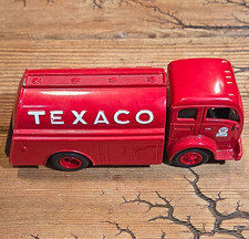 Texaco 1996 Diecast Tanker Truck Bank Reproduction Gas & Oil Red/White/Black picture