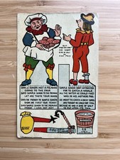 1914 J. Alan Fletcher Postcard #24 Cut Out “ Simple Simon And The Pie Man￼”￼ picture