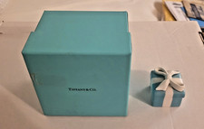 Authentic Vintage Tiffany & Co Porcelain Blue Box Trinket Dish Bow Japan MINT picture