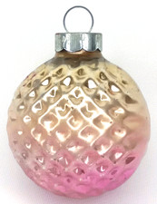 Vintage 1950s Shiny Brite Quilted Diamond Christmas Ornament Made In USA picture