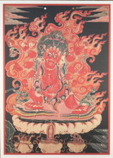 Tamdin, Hayagrīva, Tibetan Thangka, Poster, Printed on natural canvas picture