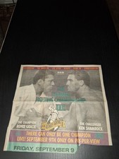RARE 1994 UFC III ORIGINAL NEWSPAPER FIGHT CLIPPING AD picture