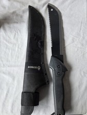 Gerber Machete Camping Knife 4660915E1 Large Saw Back & 10” Blade W/Nylon Sheath picture