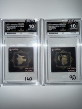 Pokemon 24k Gold Pikachu Riachu Sequential Ace 10 picture