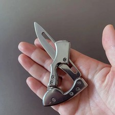 Mini Folding Pocket Knife Stainless Steel Keychain EDC Camping Outdoor Tool picture