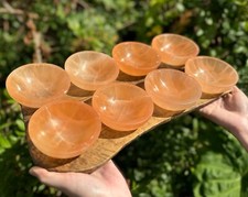 Selenite Crystal Charging Bowls - Choose Size & Shape (Polished Selenite Bowl) picture