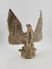 Early 20th Century Military Spread Wings Brass Eagle Flag Topper. Good Cond. picture