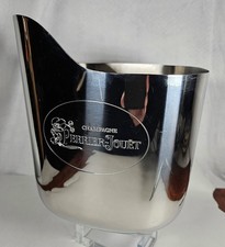 PERRIER JOUET Vtg Large Cooler, Champagne Ice Bucket Stainless Steel French picture