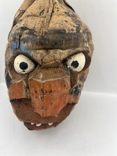 Vintage Hand-Carved Coconut Shell Tribal Head picture