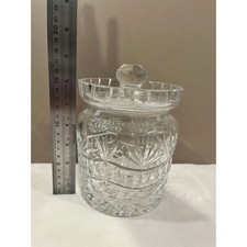 Waterford Crystal Biscuit Barrel Neiman Marcus Jim O’Leary 1997 Box Vintage picture