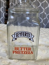 VINTAGE SEYFERT’S ORIGINAL BUTTER PRETZEL’S JAR CANISTER picture