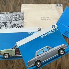1964 BMW 1800 TI BROCHURE SET OFFICIAL DEALER RARE BROCHURE picture