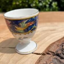 Vintage French F-M Limoges Egg Cup Day & Night Bird picture