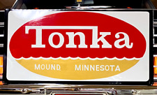 18x36 Hand Painted Tonka Mound Toys Tractor Truck Toy Farm Gas Oil Metal Sign picture