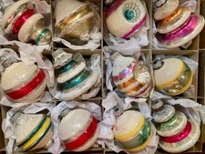 Lot 126 - Pre-WWII Shiny Brite Mica Ornaments in Uncle Sam Box picture