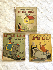 Set of 3 - Laughs With Little Lulu, on Parade, Fun w Hardcover 1942 David McKay picture