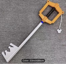 Kingdom of Hearts Kingdom Key Keyblade FULL Size Foam Game Replica Cosplay35.5” picture
