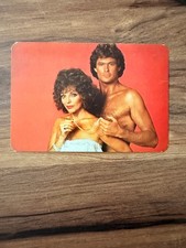 Rare Joan Collins David Hasselhoff Vintage Turkish TV Postcard Dynasty Collectib picture