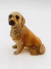 VTG Seated Golden Retriever Dog Figurine Stone Critters United Design TAIL GLUED picture