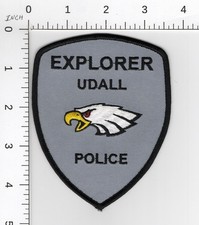 EXPLORER ^^  UDALL KANSAS --- COLLECTIBLE POLICE EMBROIDERED PATCH picture