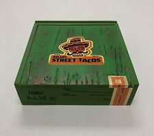 Rojas Street Tacos Toro Green Slide Top Empty Wooden Cigar Box picture