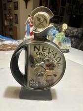 NEVADA SILVER CENTENNIAL 1963 JIM BEAM REGAL CHINA DECANTER BOTTLE EMPTY picture