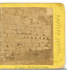 EGYPT, The Temple Of Karnak--Stereoview J117 picture