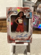 2026 Topps Chrome Disney AULI’I CRAVALHO MOANA Authentic Auto #AA-AC picture
