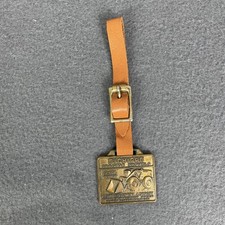 Vintage Michigan Tractor Shovels Excavator Gold Watch Fob Clark Advertising picture