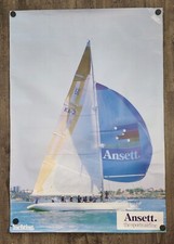 Vintage Ansett The Sports Airline Australian Yachting Sailing Poster 39x27 picture