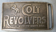 Vintage Colt Revolvers Tiffany & Co. London Adina Sterling Silver Belt Buckle picture