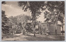 Vintage Fryeburg Academy Maine Black & White Postcard 1940s picture