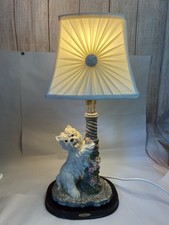 Widdop Bingham West Highland Terrier Dog Lamp Vintage Crosa 2001 #1960 picture