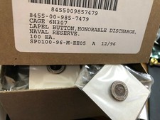 100-Naval Reserve Honorable Discharge Lapel Pin-NOW 40.00Was $150.00 picture