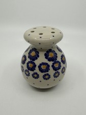 NWOT Polish Pottery Parmasan Cheese Shaker 4” picture