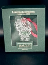 Vtg MARQUIS WATERFORD 1997 SANTA Ornament #4 Christmas Endearments Series picture