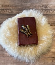RARE WWI Hand Inscribed French Dictionary & WWI French Trench Art picture