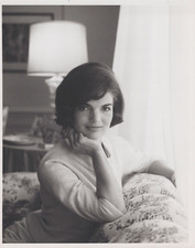 1961 First Lady Jackie Kennedy ICONIC PORTRAIT Mark Shaw ORIG DBW PHOTO 201 picture