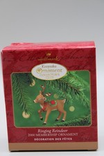 Hallmark 2000 Keepsake Ornament Collector’s Club Ringing Reindeer picture