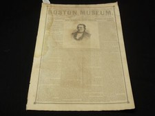 1851 APRIL 26 BOSTON MUSEUM NEWSPAPER - HOUSE OF SEVEN GABLES -M. NOAH - NP 9026 picture