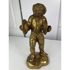 Vintage Sarreid Ltd Brass Dog Musician Statue 14