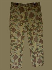 1950s WALDES Zipper Duck Hunter Camo Ripstop Hunting Pants Men's 34x30 picture
